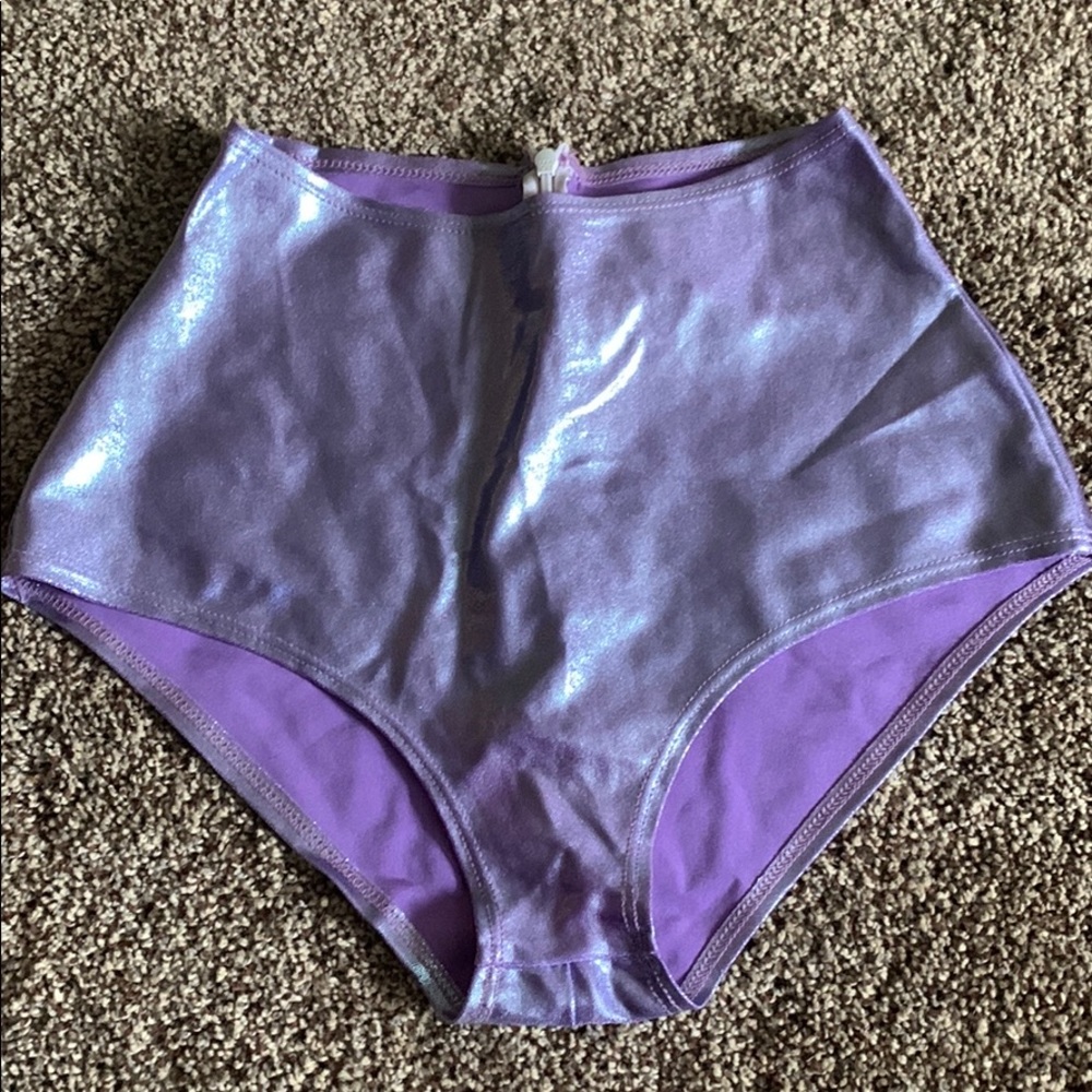Purple Glitter Rave Shorts